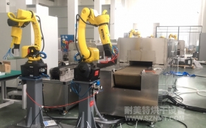 NMT-SDL-616 疫苗玻璃瓶特殊涂層工藝,預熱+固化自動化對接隧道爐烘烤線(蘇州?？松?